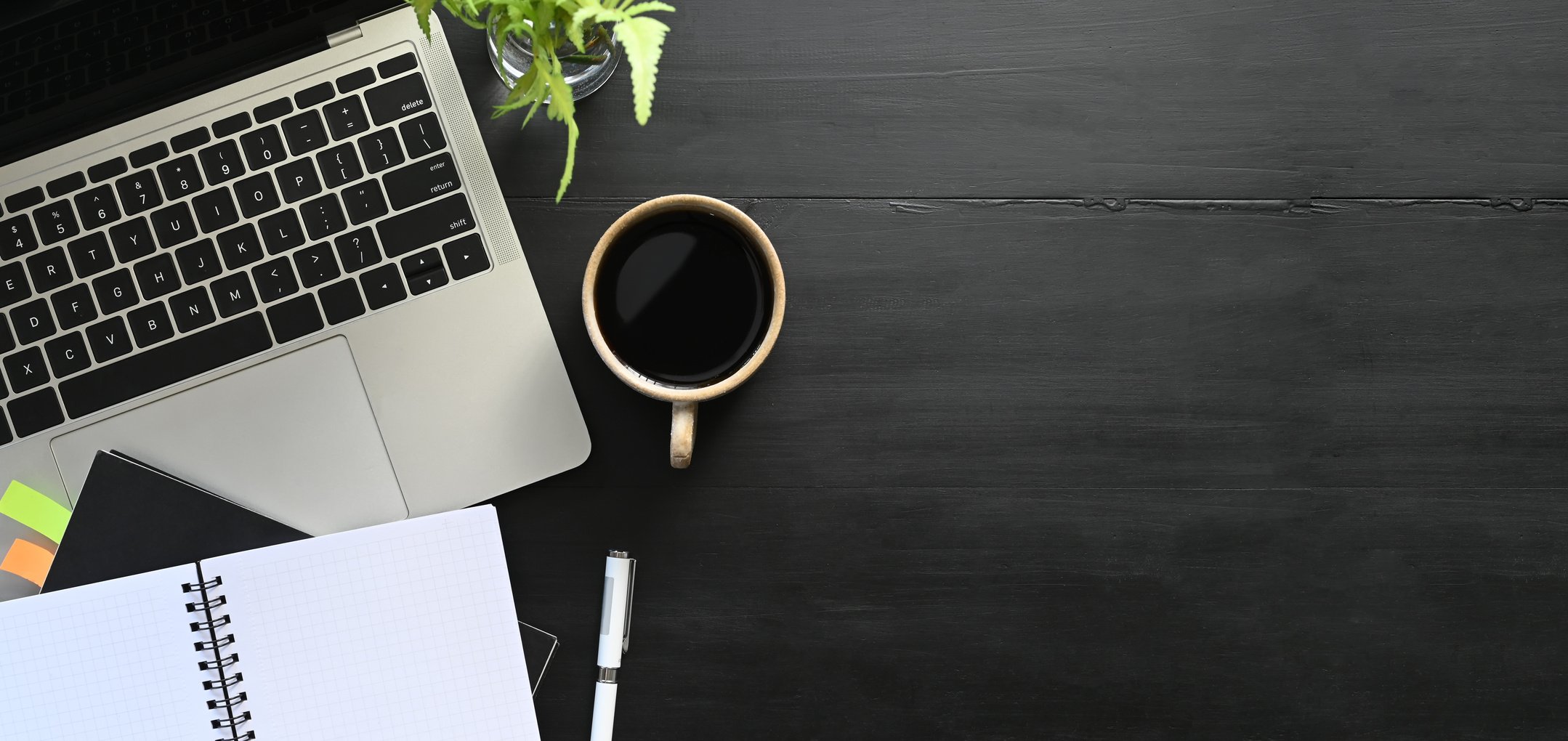 Office Desk Table with Laptop